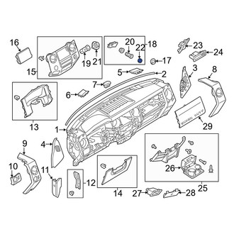 Ford OE - Front Left 12 Volt Accessory Power Outlet Cover