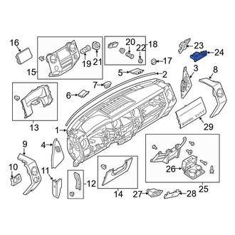 Ford OE - Instrument Panel Storage Compartment