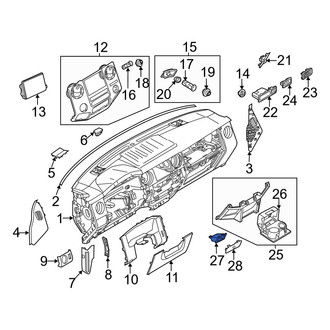 Ford OE - Instrument Panel Storage Compartment