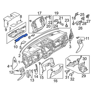 Ford OE - Center Instrument Panel Trim Panel
