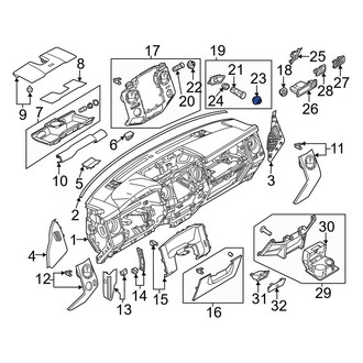 Ford OE - Front Left 12 Volt Accessory Power Outlet Cover