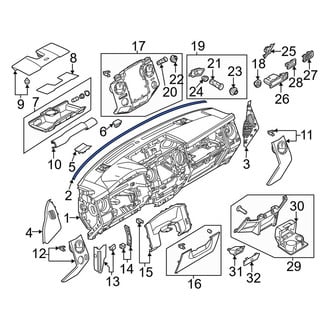 Ford OE - Dashboard Panel Seal