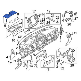Ford OE - Instrument Panel Storage Compartment