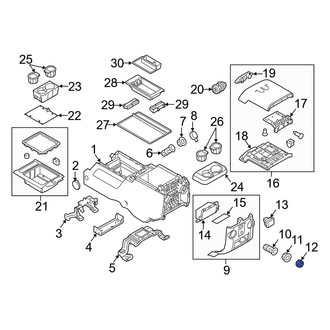 Ford OE - Left 12 Volt Accessory Power Outlet Cover