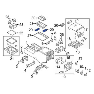 Ford OE - Console Tray Bracket