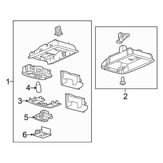 Ford OE - Overhead Console (W/O Sunroof), (Crew Cab)