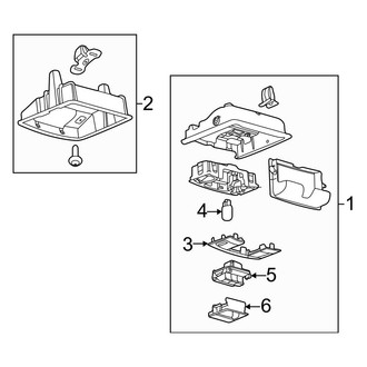 Ford OE - Overhead Console (With Sunroof), (Crew Cab)