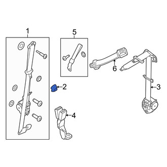 Ford OE - Rear Seat Belt Anchor Plate Cover