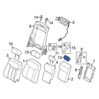 Ford OE - Front Center Headrest Cover