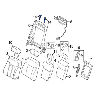 Ford OE - Front Headrest Guide