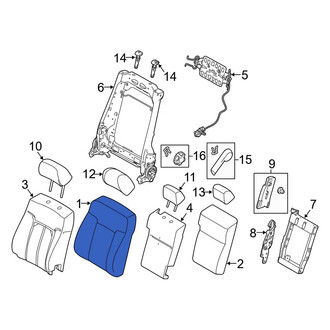 Ford OE - Front Center Seat Back Cushion Cover
