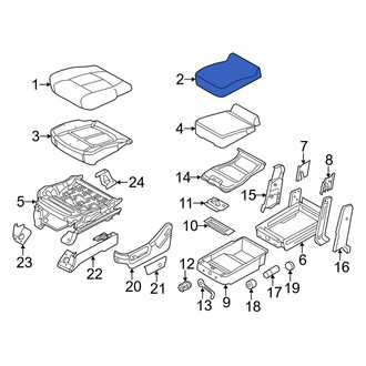 Ford OE - Front Center Seat Cover