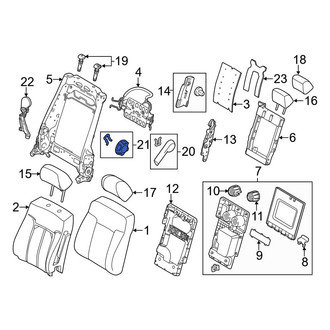 Ford OE - Front Right Seat Back Recliner Adjustment Handle