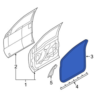 Ford OE - Front Inner Door Seal