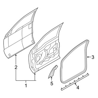 Ford OE - Front Door - Door & Components (Crew Cab)