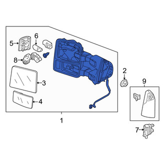 Ford OE - Front Left Door Mirror