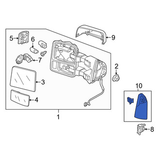 Ford OE - Front Right Inner Door Mirror Trim Ring