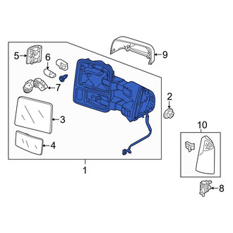 Ford OE - Front Left Door Mirror