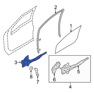 Ford OE - Front Left Window Regulator