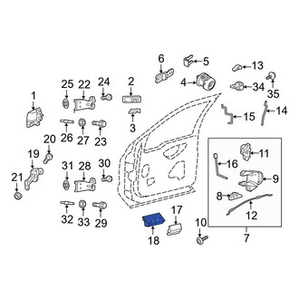 Ford OE - Front Interior Door Handle Trim