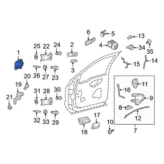 Ford OE - Front Left Outer Exterior Door Handle