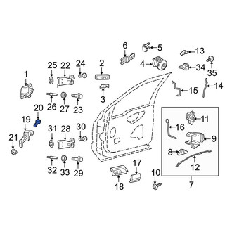 Ford OE - Front Door Check Bolt