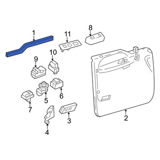 Ford OE - Front Right Inner Door Window Belt Weatherstrip