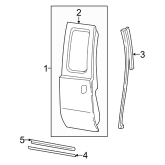 Ford OE - Rear Door - Door & Components (SuperCab)
