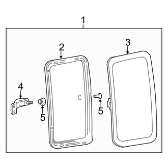 Ford OE - Front Right Door Glass