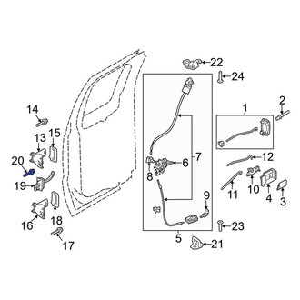 Ford OE - Front Door Check Bolt