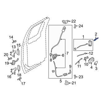 Ford OE - Outer Exterior Door Handle Rivet