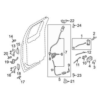 Ford OE - Rear Door - Lock & Hardware (SuperCab)