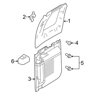 Ford OE - Rear Door - Interior Trim (SuperCab)