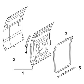 Ford OE - Rear Door - Door & Components (Crew Cab)