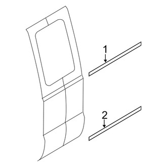 Ford OE - Rear Door - Exterior Trim (Crew Cab)