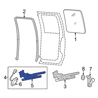 Ford OE - Front Right Window Regulator