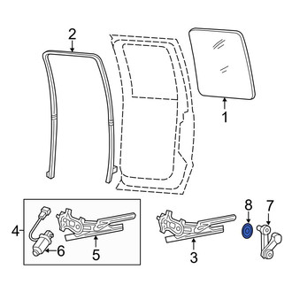 Ford OE - Window Crank Handle Spacer