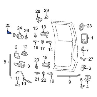Ford OE - Front Door Check Bolt