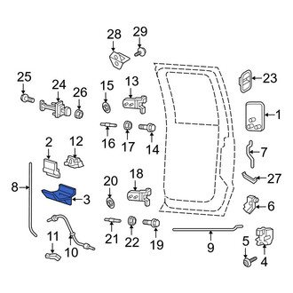 Ford OE - Front Interior Door Handle Trim