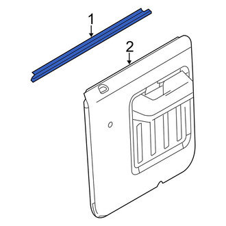 Ford OE - Rear Inner Door Window Belt Weatherstrip