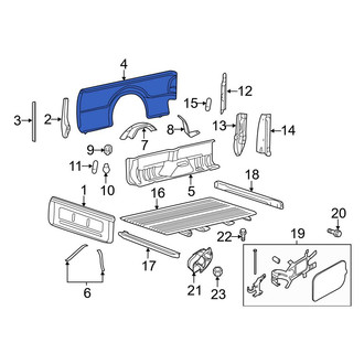 Ford OE - Rear Right Outer Truck Bed Panel