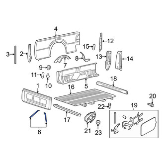 Ford OE - Front Left Truck Bed Panel Brace
