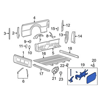 Ford OE - Rear Fuel Filler Door