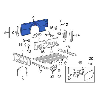 Ford OE - Rear Left Outer Truck Bed Panel