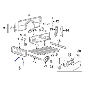 Ford OE - Front Left Truck Bed Panel Brace