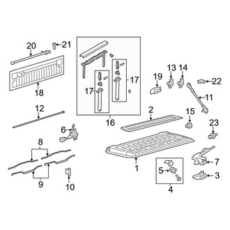 Ford OE - Pick Up Box - Tail Gate (8' Box), (Crew Cab)