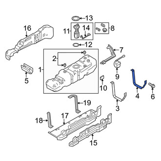 Ford OE - Rear Fuel Tank Strap