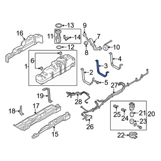 Ford OE - Center Fuel Tank Strap
