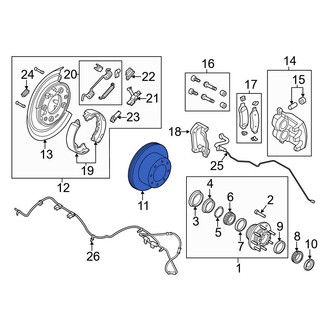 Ford OE - Rear Disc Brake Rotor