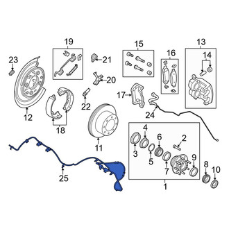 Ford OE - Front ABS Wheel Speed Sensor